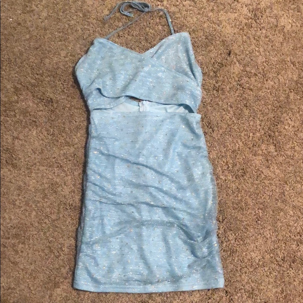 Blue party dress